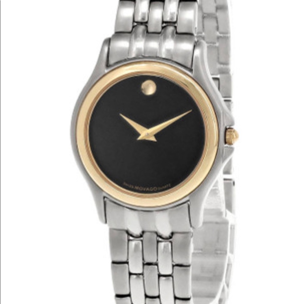 MOVADO MUSEUM STAINLESS STEEL BLACK DIAL WOMEN'S WATCH 81.D1.823